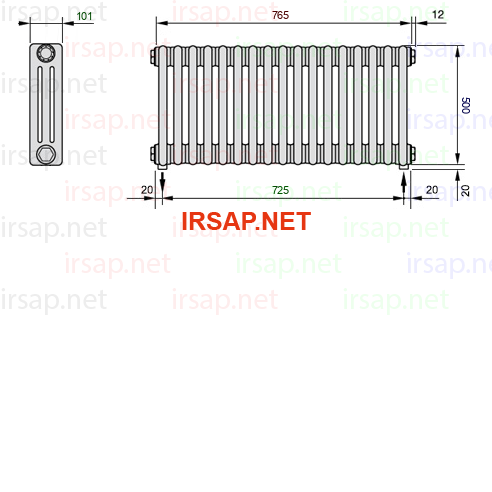 Радиатор IRSAP Tesi 30500/17 T16 CL 01
